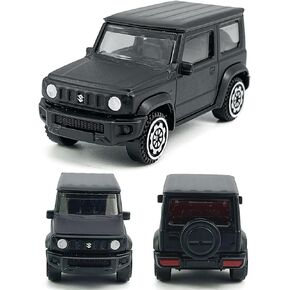 مقياس 1:48 2018 سوزوكي جيمي نموذج سيارة SUV Diecast لعبة سيارات مصنوعة من خليط معدني للأطفال، مجموعة للرجال، ألعاب للأولاد هدايا الأطفال، أعلى الكعكة، أسود غير لامع