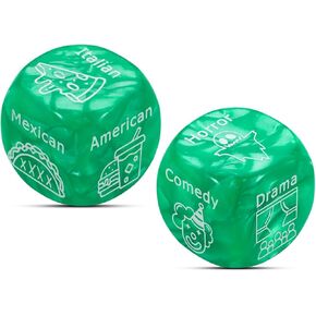 Food Dice, Valentines Day Gifts for Her Him, Date Night Dice, Gifts for Boyfriend Girlfriend Wife Husband, Couple Gifts, Anniversary Birthday Gifts, Stocking Stuffers for Adults, Gift Exchange Dice