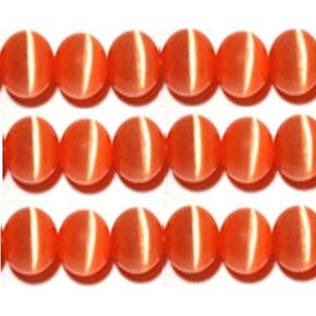 4mm Cat's Eye Bead Strands Grade "A" Fiber Optic, 32 Colors to Choose from (Royal)