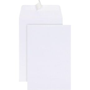 Office Depot Clean Seal(TM) Catalog Envelopes, 6in. x 9in., White, Pack Of 25, 77P19