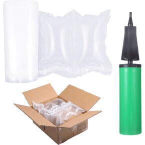 160Pcs Air Pillows for Shipping with Pump, 4.7 x 7.8 Inch Bubble Wrap Pouches Inflatable Pillows Alternative to Packing Peanuts, Purse Stuffing to Keep Shape