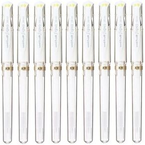 Uni-Ball Signo Broad Point Gel Impact Pen White Ink, 3 pens per Pack (japan import) (3 pack, DESIGN 1, 9 in total)