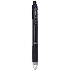 Zebra Multi Function Sarasa 4{S Black/Red/Blue/Green Ink 0.5mm Ballpoint Pen 0.5mm Mechanical Pencil Black Body 3 Set