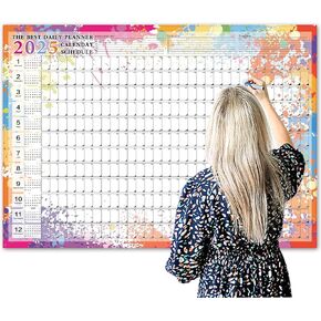 2025 Wall Calendar,2025 Yearly Large Wall Calendar,Full Year Calendar One Page,29.17" x 20.67" (Open),Large Wall Calendar with Calendar Stickers,Folding Thick Paper