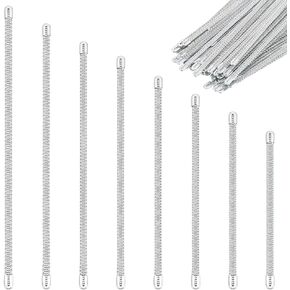 BENECREAT 80Pcs Spiral Metal Boning 8 Sizes Corset Boning Steel Boning for Sewing Precut Spiral Steel Boning for Corset Making Supplies, 6~11.5inch