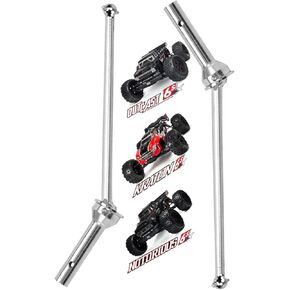 Upgrades Part Drive Shaft for Arrma 1/8 Kraton 6S BLX Outcast 6S BLX Notorious 6S BLX,2pcs Front Drive Shaft Axles Upgrades Part,Harden Metal #45 Driveshaft Hop-up,(Upgrades Version),Black