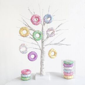Christmas Lollipop Ornaments 6pcs Pastel Color Candy Christmas Tree Hanging Ornaments Set for Xmas Tree Party Supplies
