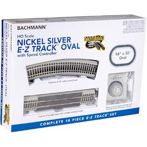 Bachmann Trains - Snap-Fit E-Z Track® - Nickel Silver Oval with Speed Controller - HO Scale