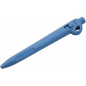 Metal Detectable Retractable Pens - All Blue Pen, Standard Blue Ink, With Lanyard Attachment, Pack of 50 pens