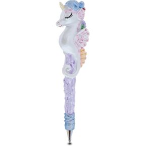 Sparkle Seahorse Unicorn Novelty Pen - Unique Kids & Adults Ballpoint Pen, Colorful Fairy Tale Animal Writing Pen For Stationery School and Office