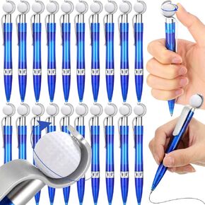 Zhanmai 24 Pcs Golf Ball Pen Sports Ballpoint Pens Golf Pens Golf Party Favors Cool Writing Pen for Students Supplies Stationery School (Blue)