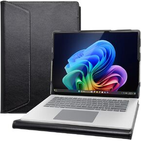 Alapmk Protective Cover Case for Microsoft Surface Laptop 7 13.8 Case/Surface Laptop 2024 13.8 Inch Case/MSI Summit 13 AI+ Evo A2VMTG,Black