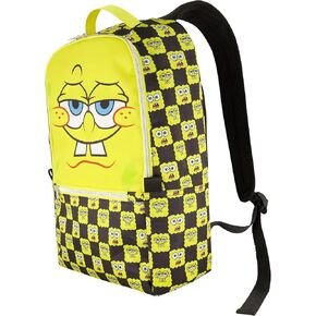 Concept One SpongeBob SquarePants 13 Inch Sleeve Laptop Backpack, Checkered Padded Computer Bag for Commute or Travel, Multi