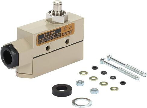 DuraSteel TZ-6002 Heavy Duty Commercial Door Micro Switch with Horizontal Roller Plunger for Sliding Doors/Windows - Fits for Aerial, Awoco, Maxwell, Pioneer, Welbon or Mars Air Curtains in Kuwait