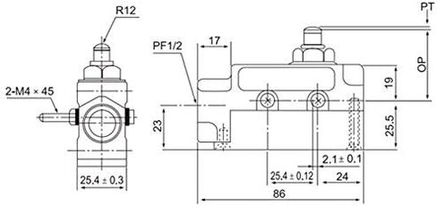 DuraSteel TZ-6002 Heavy Duty Commercial Door Micro Switch with Horizontal Roller Plunger for Sliding Doors/Windows - Fits for Aerial, Awoco, Maxwell, Pioneer, Welbon or Mars Air Curtains in Kuwait