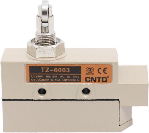DuraSteel TZ-6002 Heavy Duty Commercial Door Micro Switch with Horizontal Roller Plunger for Sliding Doors/Windows - Fits for Aerial, Awoco, Maxwell, Pioneer, Welbon or Mars Air Curtains in Kuwait