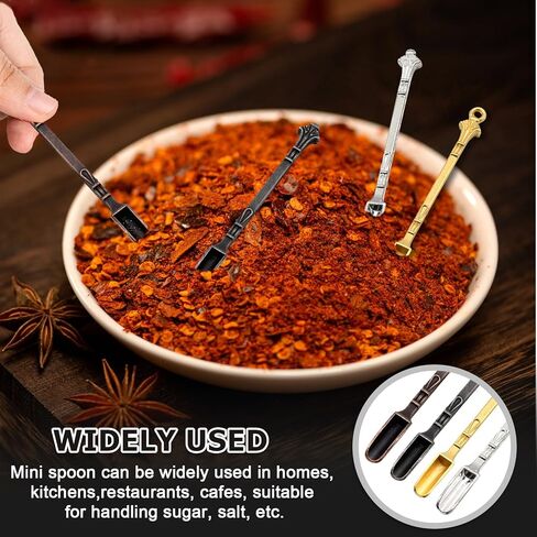 Litoexpe 4 Pieces Mini Shovel Spoon, Tiny Shovel Spoon, Miniature Spoons for Necklace DIY Craft Keychain Jewelry Making in Saudi Arabia
