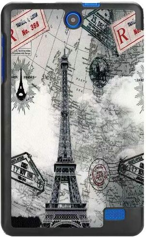 Ultra Slim Folio Stand Luxury Leather Case with Sleep Wake Up Function Smart Cover for Acer Iconia One 8 B1-850 B1-860 B1-870 / One8 B1-860A 8" (Iron Tower) in Kuwait