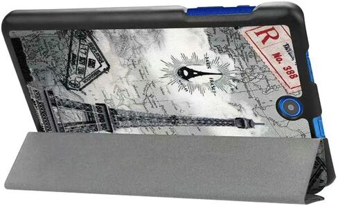 Ultra Slim Folio Stand Luxury Leather Case with Sleep Wake Up Function Smart Cover for Acer Iconia One 8 B1-850 B1-860 B1-870 / One8 B1-860A 8" (Iron Tower) in Kuwait