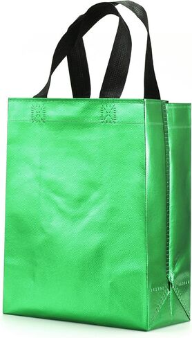 LOOKSGO 12PCS Mix Color Gift Bags Non-woven Reusable Bags for Party Favor Birthday Bags Size 8 X 4 X 10 in Saudi Arabia