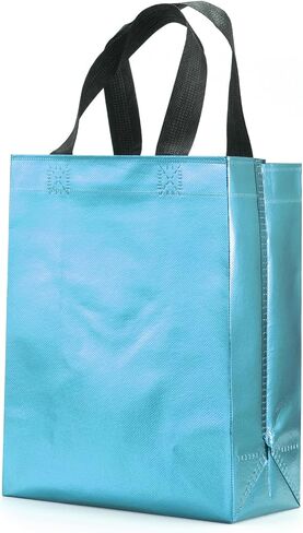 LOOKSGO 12PCS Mix Color Gift Bags Non-woven Reusable Bags for Party Favor Birthday Bags Size 8 X 4 X 10 in Saudi Arabia