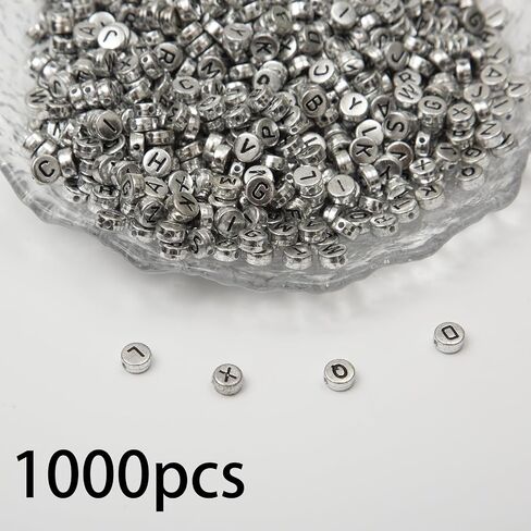 1000Pcs Letter Beads Gold Letter Beads Acrylic Alphabet Letter A-Z Cube Beads for Jewelry Making Friendship Bracelets (Cube Gold) in Saudi Arabia