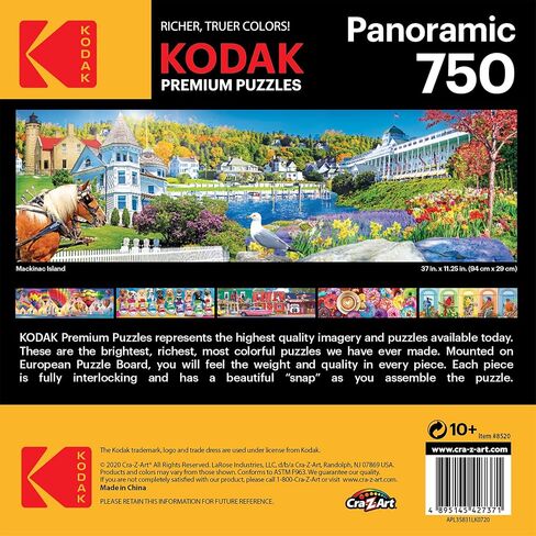 RoseArt - Kodak Premium Panoramic - Mackinac Island - 750 Piece Jigsaw Puzzle for Adults in Saudi Arabia