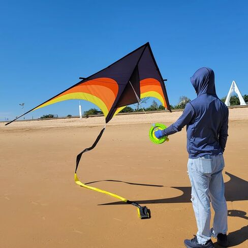 Giant Kite for Adults Easy to Fly, 9ft Huge Delta Kite Come with 98ft Tail in Saudi Arabia