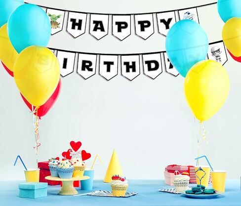 Star and Wars Birthday Banner for Kids Teens Adults, Mandalorian Birthday Decorations, Universe Wars Backdrop for Boys Birthday Party Supplies, Yoda Themed Banner for Baby Boys Kids Bday Party in Saudi Arabia