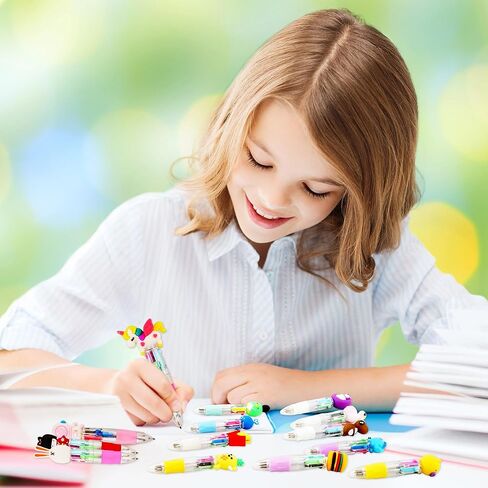 36 حزمة متعددة الألوان قلم حبر جاف قابل للسحب 4 في 1 لطيف صغير الكرتون Kawaii أقلام قابل للسحب هلام القلم أقلام حبر جاف للأطفال الطلاب العودة إلى المدرسة متعة الأطفال الهدايا حزب حقيبة الحشو in Kuwait