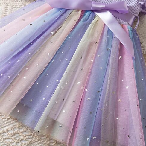 HNXDYY Baby Girl Tulle Dress Casual Summer Ruffles Princess Dresses in Kuwait