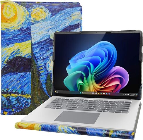 حافظة حماية Alapmk لجهاز Microsoft Surface Laptop 7 15 / Surface Laptop 2024 15 بوصة (لا تناسب Surface Laptop 6/5/4/3/2/1)، ليلة مرصعة بالنجوم in Kuwait