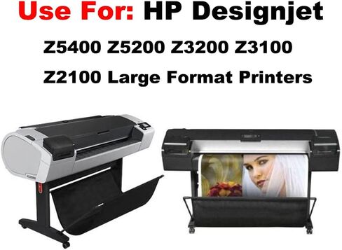 70 خرطوشة حبر 130 مل بديلة لطابعات HP Designjet Z5400 Z5200 Z3200 Z3100 Z2100 كبيرة الحجم - شرائح محدثة جديدة (MK/PK/M/C/Y/LC/LM/LG) in Saudi Arabia