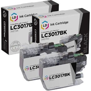 LD Products Compatible Ink Cartridge Replacement for Brother LC3017BK High Yield (Black, 2-Pack) for use in MFC-J5330DW, MFC-J5335DW, MFC-J5730DW, MFC-J6530DW & MFC-J6930DW Printers