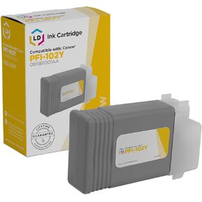 LD Products Compatible Ink Cartridge Replacement for Canon PFI-102Y 0898B001AA (Yellow) Compatible with Canon imagePROGRAF iPF500 iPF510 iPF600 iPF605 iPF610 iPF700 iPF710 iPF720 iPF710 MFP iPF750