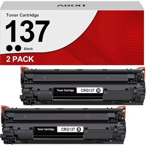 CRG137 137 Black Toner Cartridge, Replacement for Canon 137 CRG 137 to use with ImageClass MF232w MF242dw D570 MF236n MF230 MF24 (Black, 2P)