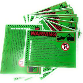 You are Illegally Parked Parking Violation Stickers, 5.5 x 7.5 Inches, No Parking Stickers Hard to Remove (50 Count)