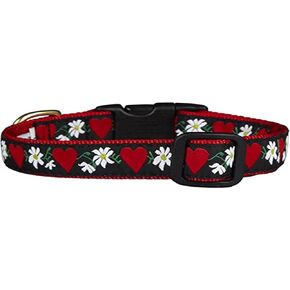 Up Country Hearts & Flowers Dog Collar - X-Large