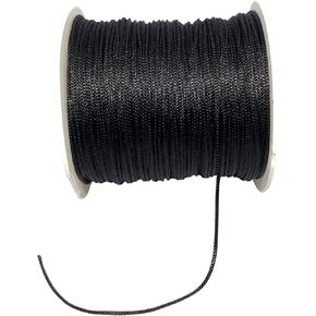 1.0 mm Polyester Cord Beading Thread for DIY, Multi Colors Options Macrame Friendship Necklace, Bracelet Jewelry Making String, Craft Making Accessories (Gold, 1.0 mm)