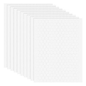 BENECREAT 10 Sheet 2400 Pieces Foam Dots Dual-Adhesive 0.25x0.23 Inch, 3D Hexagon Foam Tapes Foam Pop Dots Adhesive Mount for DIY Handmade Crafts, Card Making, Office Supplies