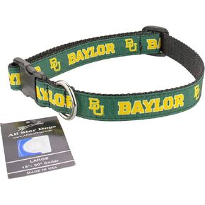 All Star Dogs Baylor Bears Ribbon Dog Collar - Medium