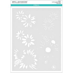 Spellbinders Layered Sunflower Stencil, Clear