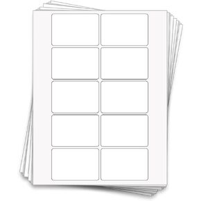 100 Premium Printable Labels for 8 oz Straight Sided Glass or PET Jars, 3x2 in.