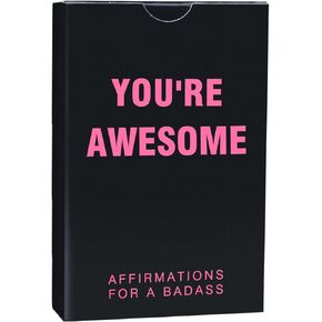 DUMBEN Inspirational Gifts for Women Funny Small Birthday Gifts for Women Best Friend Sister Daughter Bestie BFF Coworker Woman Friends Female Unique Badass Daily Affirmation Cards for Women