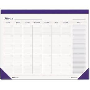 House of Doolittle Non-Dated Desk Pad Calendar, Blue, 22 x 17 Inch (HOD464)
