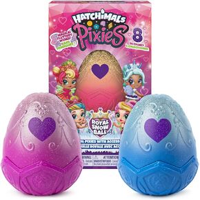 Hatchimals, Pixies Royals 2-Pack, 2.5-Inch Collectible Dolls and Accessories, for Kids Aged 5 and Up (Styles May Vary)