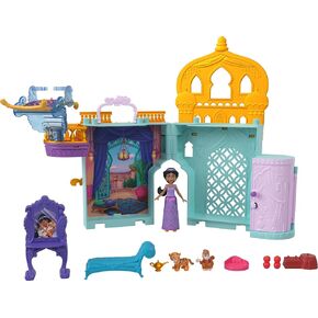 Mattel Disney Frozen Toys, Storytime Stackers Jasmine's Palace, Stackable Doll House with Small Doll, 2 Friends & 8 Pieces, Inspired by Disney's Aladdin Movie