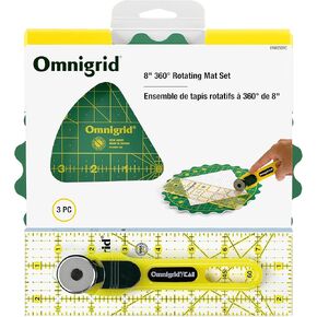 Omnigrid 360 Degree Rotating Mat Set 8in Notion, Green