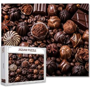 Tucocoo 1000 Piece Jigsaw Puzzles for Adults Rye Bread Painting Puzzle Muffin Baked Goods Art 27x20 inch 1000 Pieces Puzzles for Challenging Family Activity Game Colorful DIY Food Puzzle Wall Decor