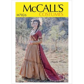 McCall's Patterns MCC 7826 M7826 A5 Misses Costume by Angela Clayton, Size 6-8-10-12-14 , Extra large